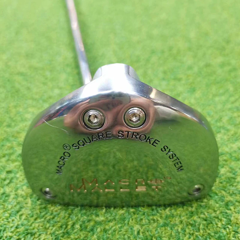 全新正品Macro高尔夫推杆超高稳定性半圆推杆十字瞄准线扁平握把