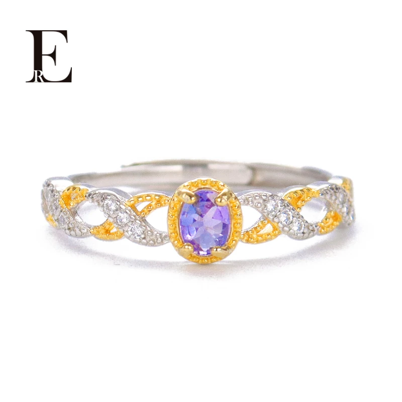 ER珠宝 Ocean Heart-海洋奇迹情人节礼物坦桑石戒指TC2203103104