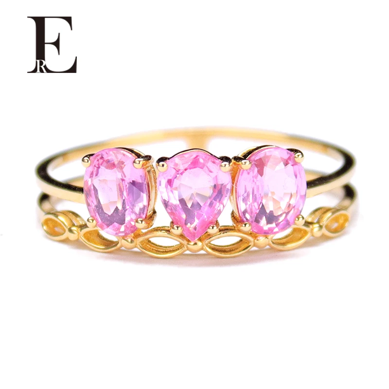 ER珠宝 18K金蓝宝石戒指时尚百搭气质优雅W2203110707