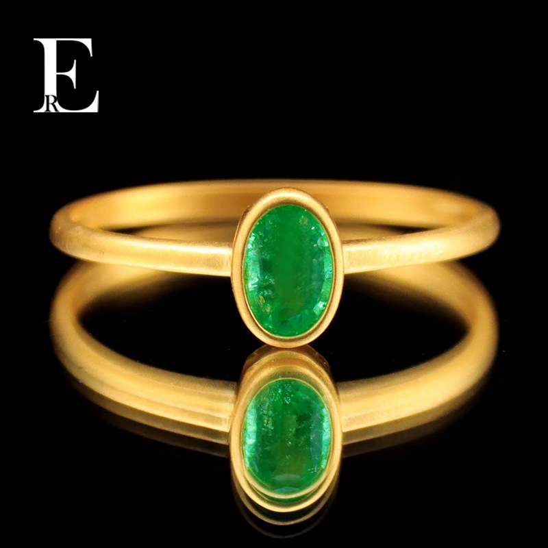ER珠宝 Joboffer-机遇百搭18k金时尚百搭祖母绿戒指W2203102102