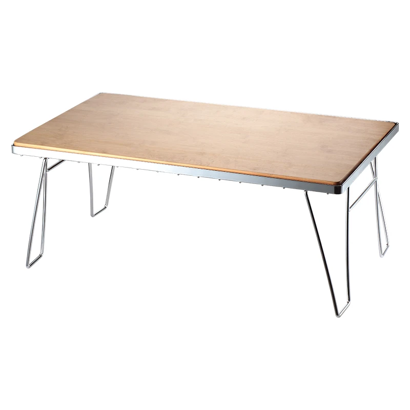 CAMPINGMOON柯曼不锈钢铁网桌折叠桌桌户外露营野餐桌烧烤桌置物