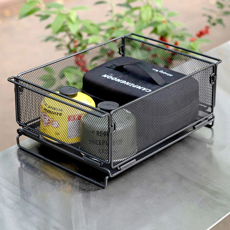 CAMPINGMOON柯曼折叠箱餐具收纳IGT桌一单元配件户外露营收纳篮