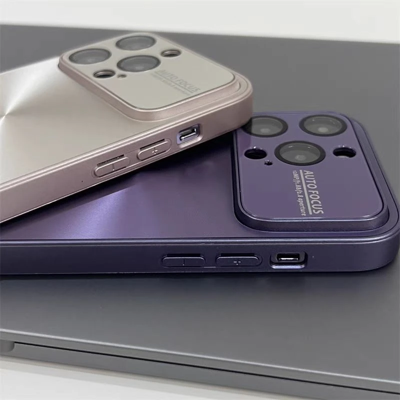 快充电池大容量大视窗磨砂电镀适用苹果13promax手机壳14plus感