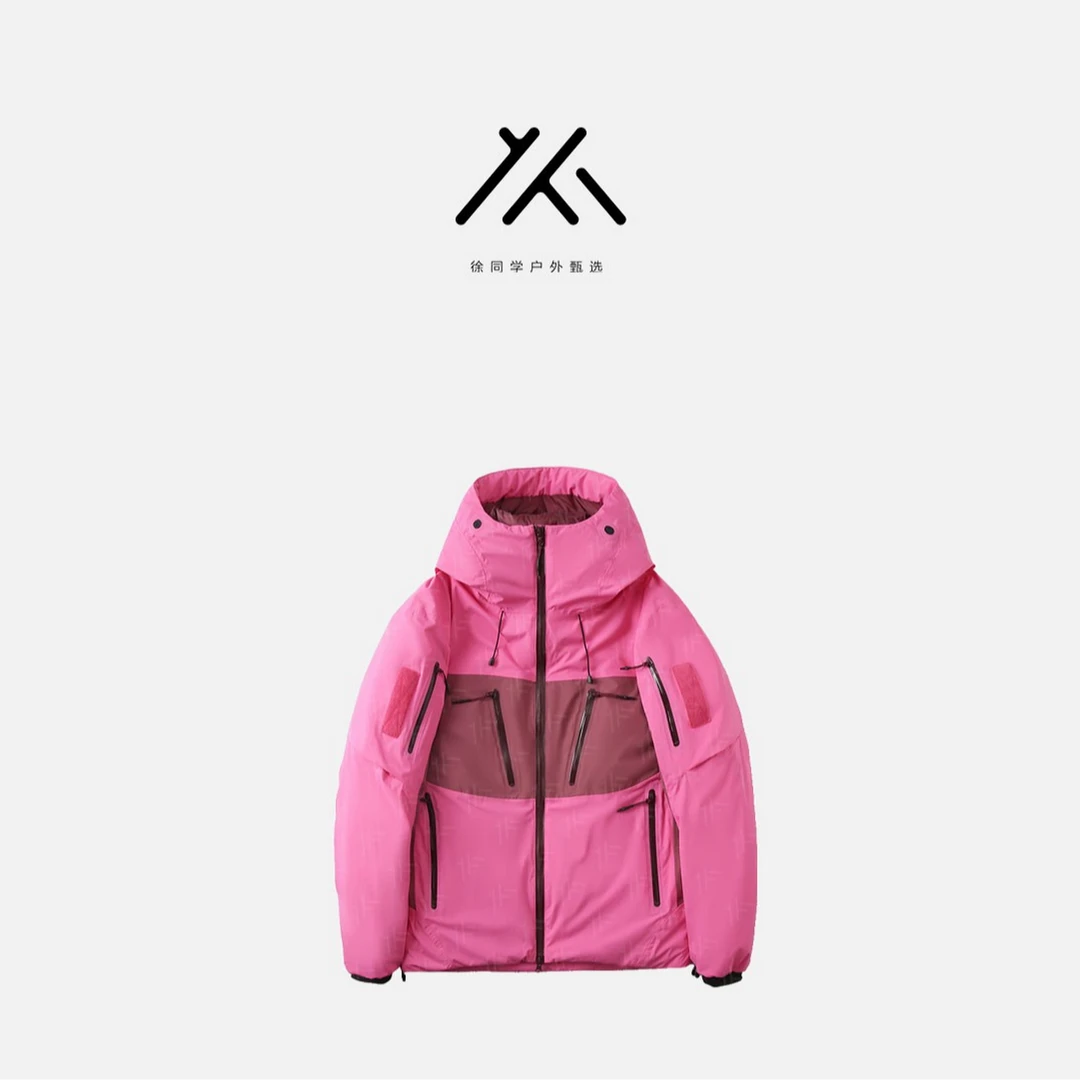 户外滑雪90绒硬壳冲锋衣~大表姐同款~