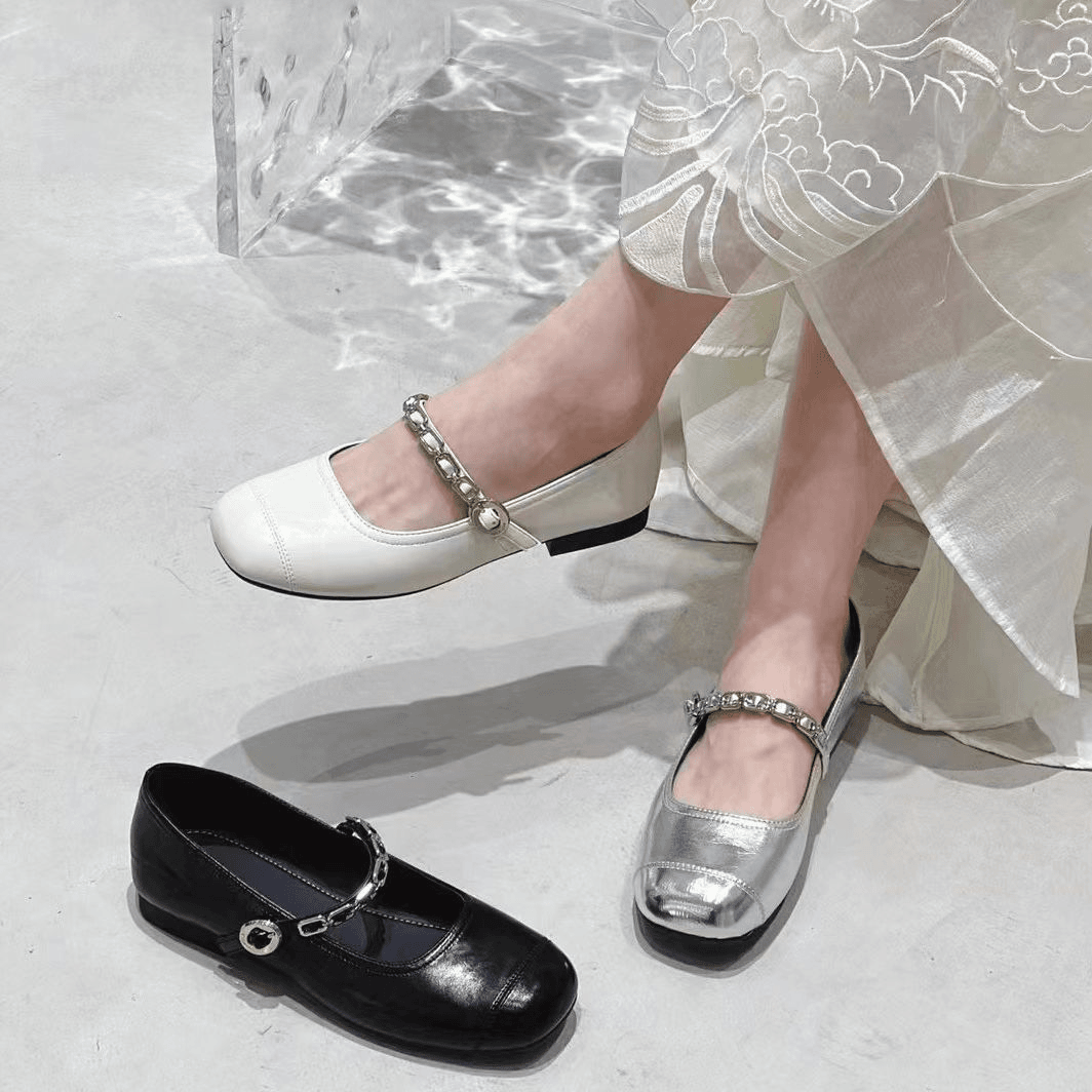 法式气质温柔风小香风平底单鞋 39X2 Y D3 检