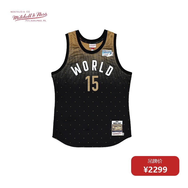 Mitchell&Ness MN-NBA约基奇2016全明星AU复古球衣运动篮球服潮B1