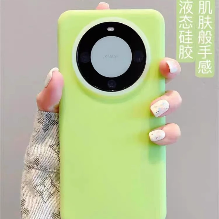 华为mate60pro+新款手机壳mate60液态果冻壳防摔亲肤磨砂高级感