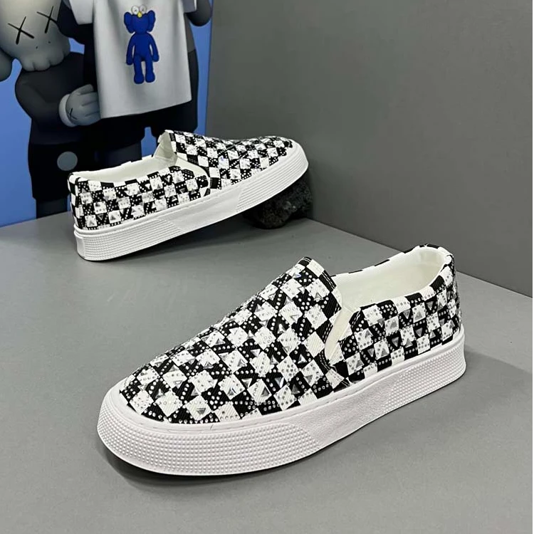 夏季男鞋2024新款透气一脚蹬布鞋潮流休闲鞋子男款轻便软底板鞋男