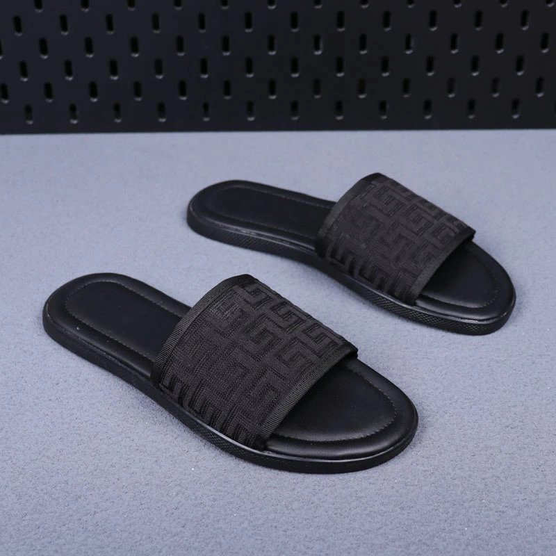 潮流一字拖鞋男士款2024新款爆款软底拖鞋透气外穿时尚休闲凉拖男