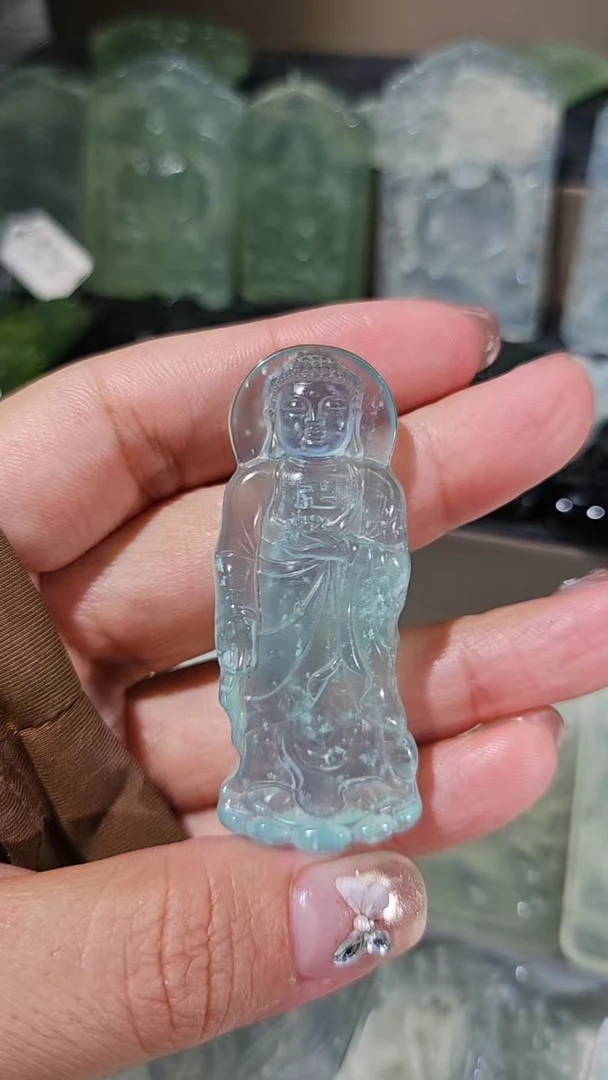 天然岫玉吊坠挂件