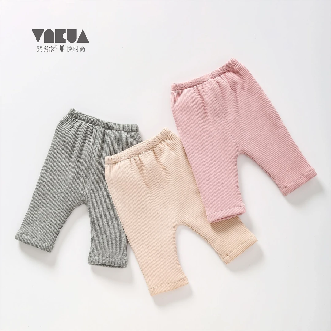 婴悦家男女宝宝84228百搭可开裆夹棉单裤（400克）