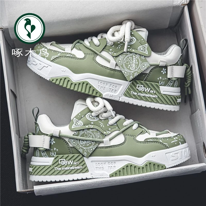 百搭四季情侣鞋男鞋女鞋薄荷曼波厚底休闲板鞋厚底港风潮鞋运动鞋