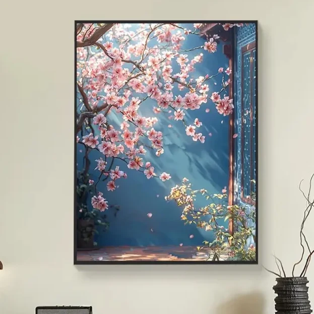 春色满园 diy数字油画高品质手工填涂色解压治愈丙烯装饰画