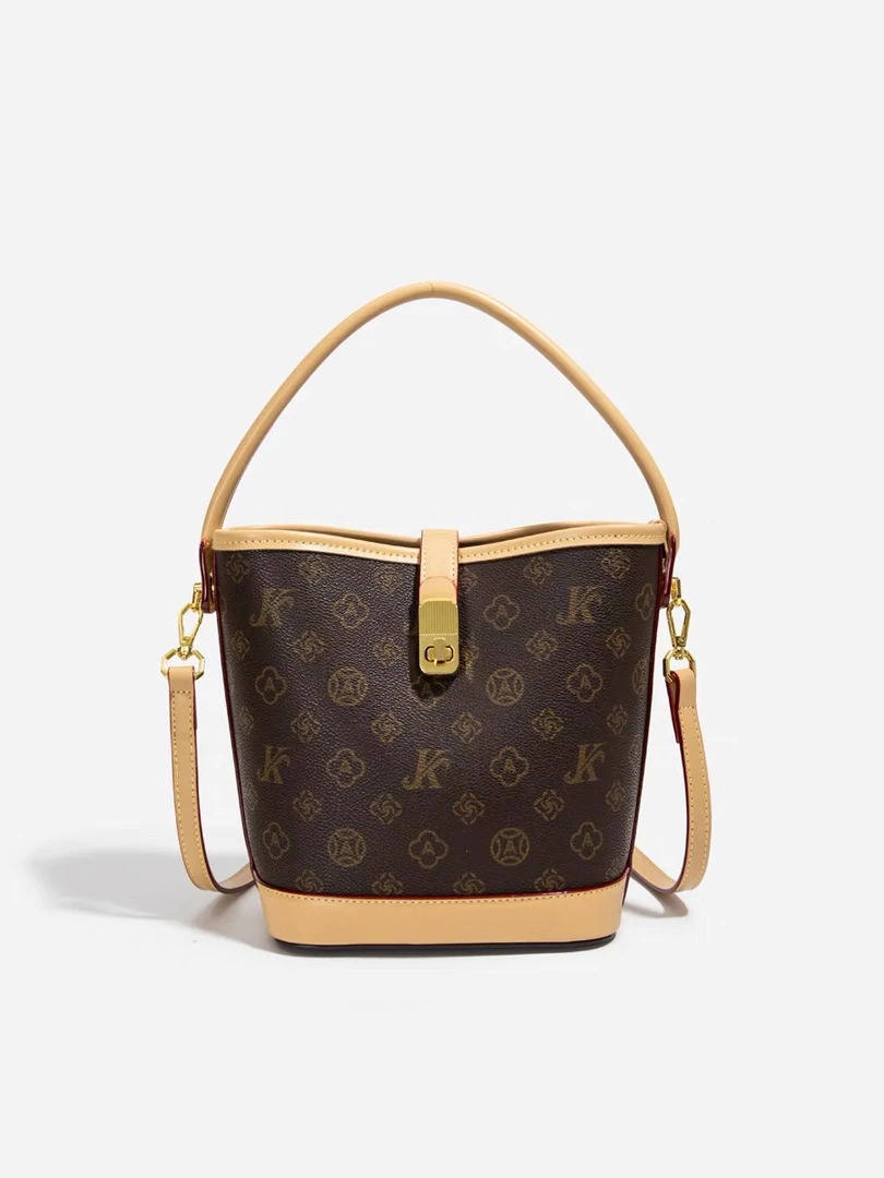 新疆包邮洋洋女包轻奢洋气经典水桶包【158330】