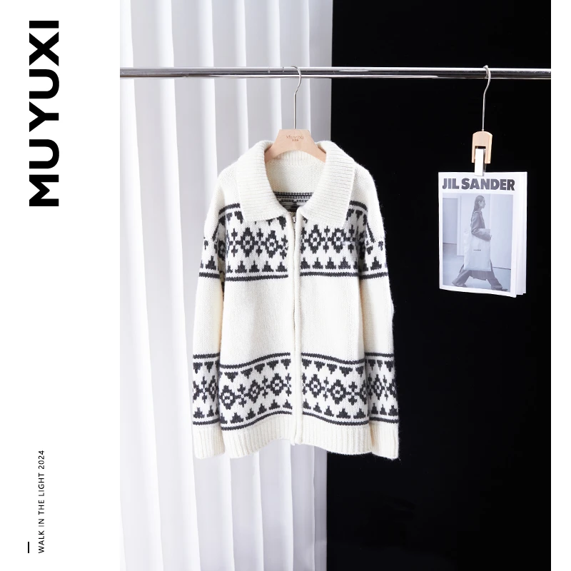 MUYUXI  2024秋季新款时尚休闲针织女装上衣 HK055