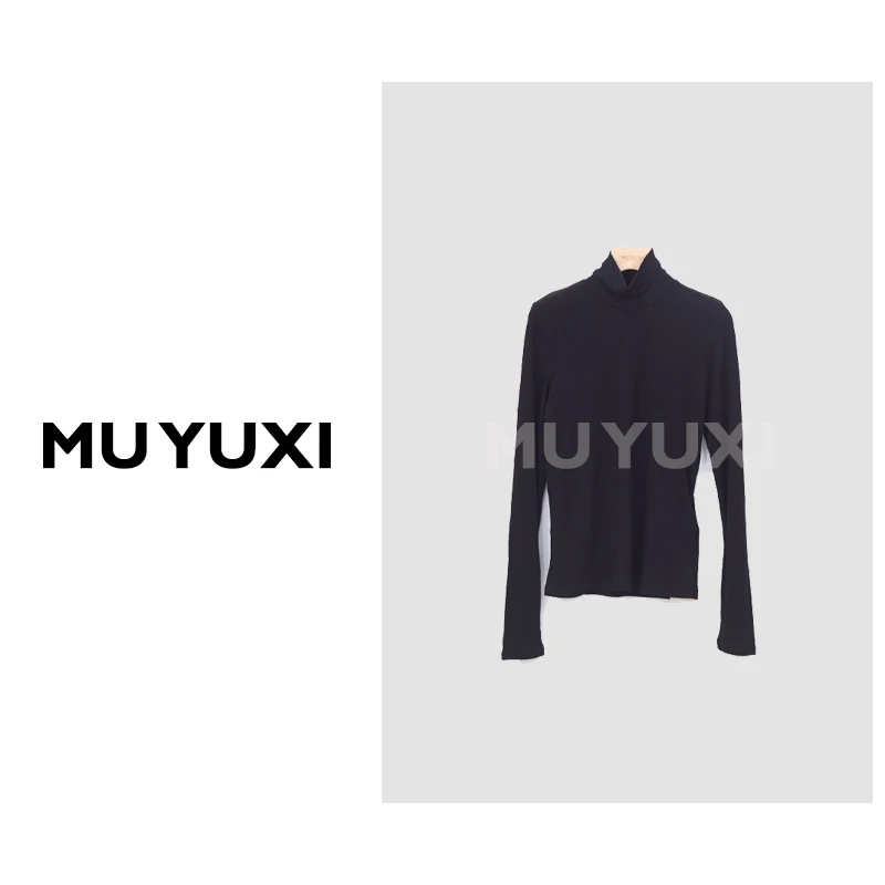 MU YUXI 秋季新款高领水溶上衣 SB742