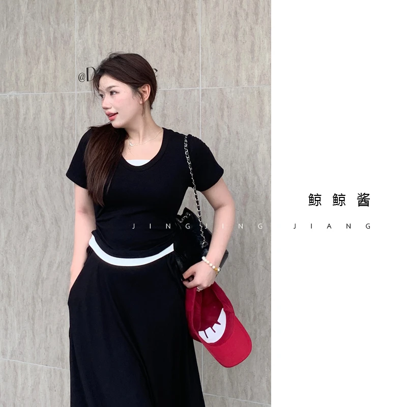 ZOZ鲸鲸酱【悠长假期T恤】 夏季新款遮肉基础百搭设计感T恤上衣