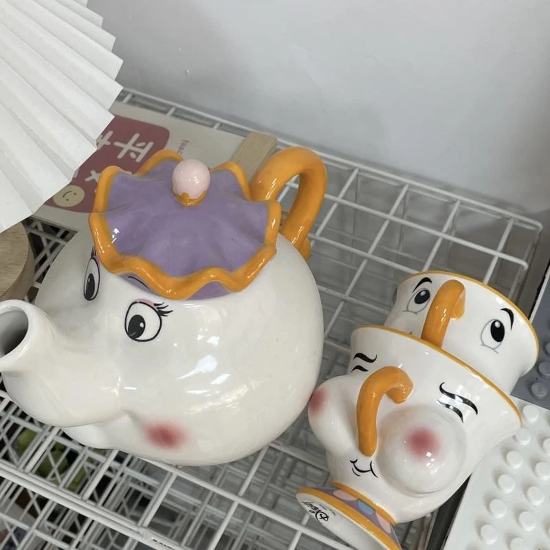 茶壶太太陶瓷摆件卡通