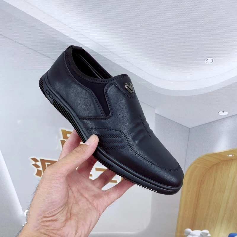 【断码清仓】男士百搭休闲男皮鞋软底软面一脚蹬休闲鞋78916