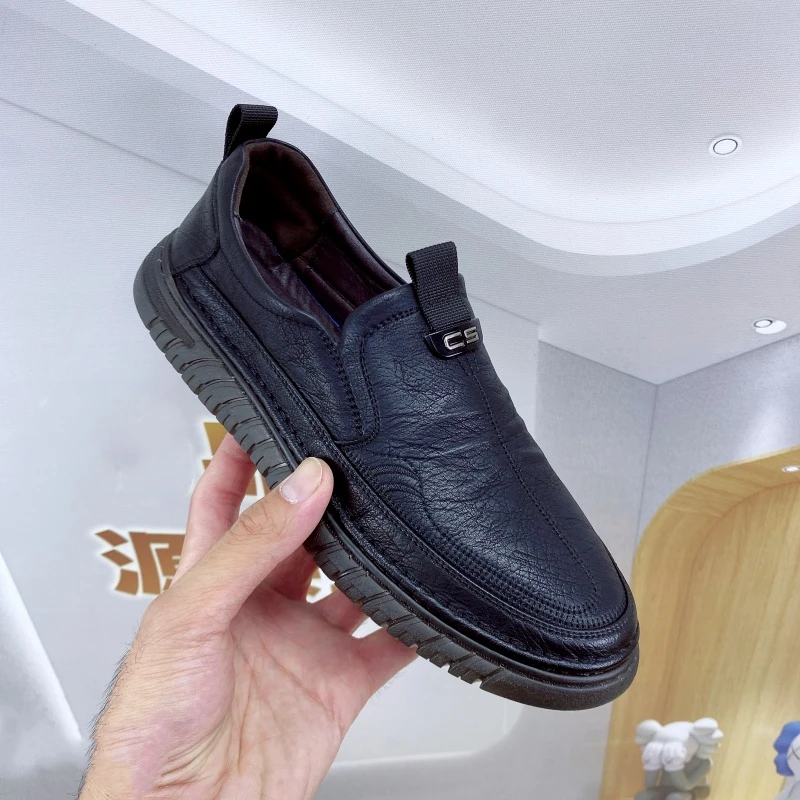 【断码清仓】男士百搭休闲男皮鞋软底软面一脚蹬休闲鞋806