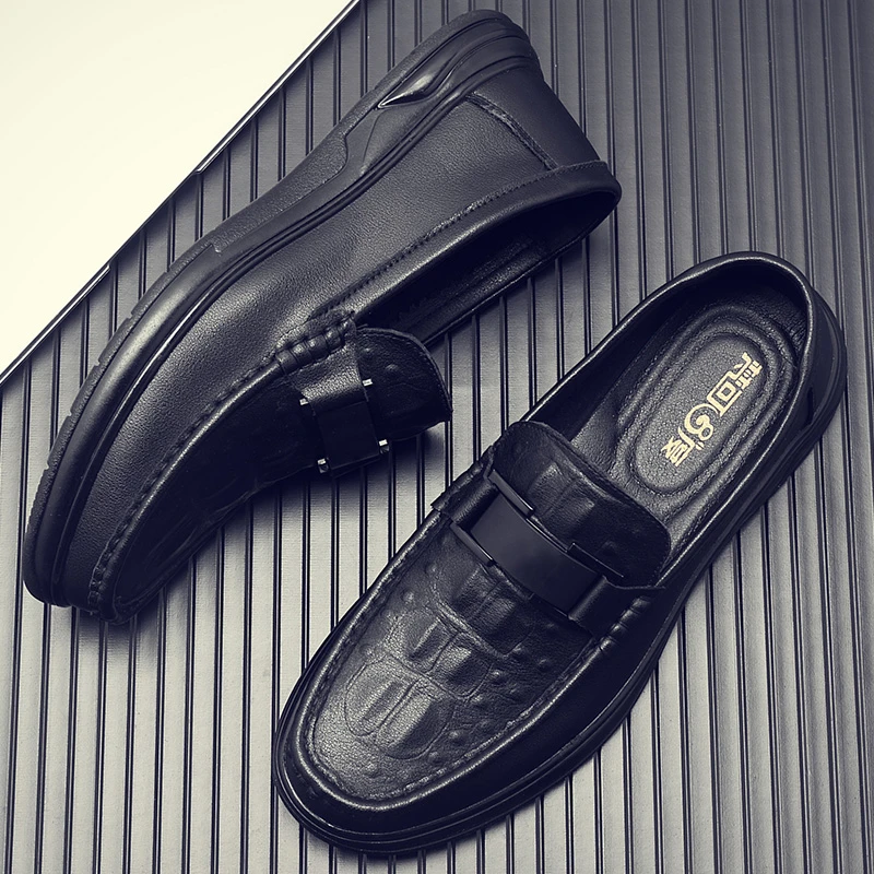 2024新款豆豆鞋男柔软防滑鞋子男休闲舒适皮鞋男时尚乐福鞋潮男士