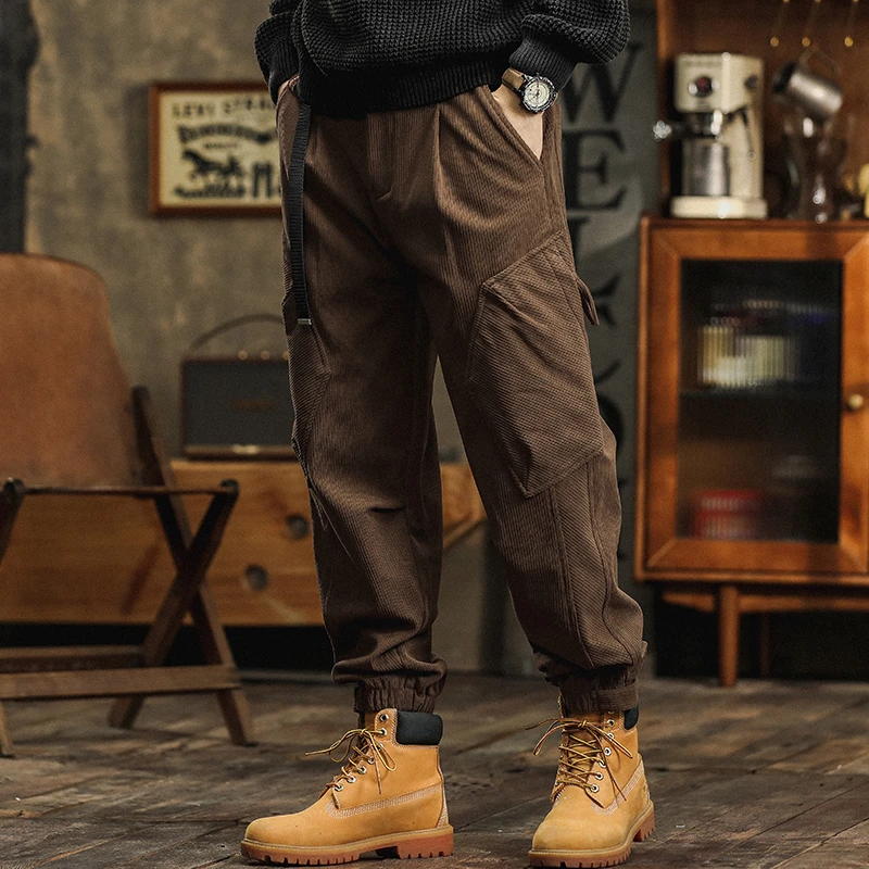 302美式复古重磅工装裤秋冬大码宽松百搭户外水洗男士潮流休闲裤