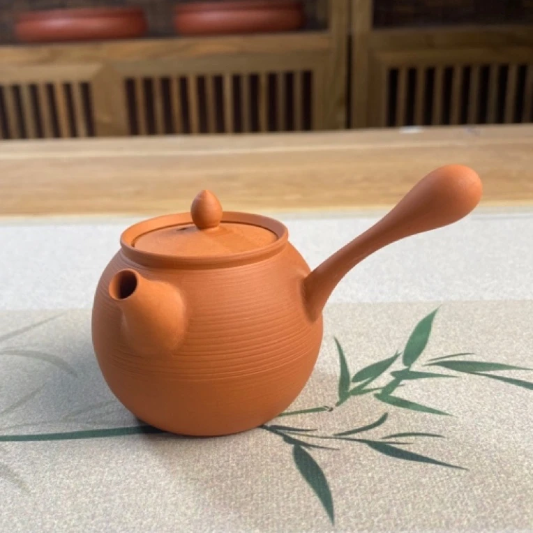 茶壶茶壶潮州手拉壶急须壶细把侧把鸡蛋黄