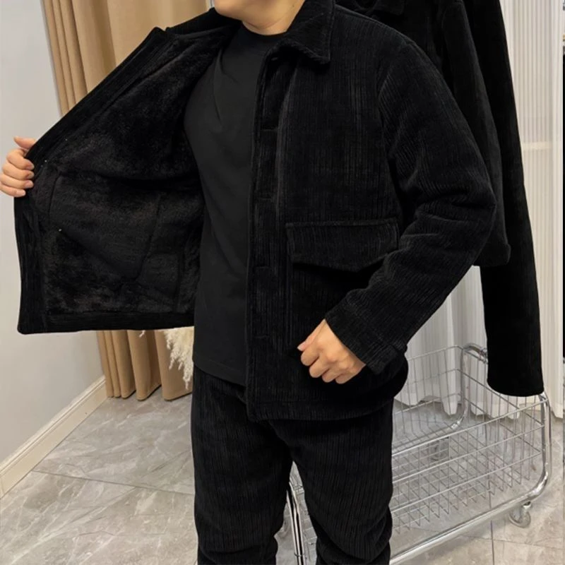 三层加厚雪尼尔家居服套装秋冬款厚款新款睡衣男秋冬款超厚轻奢茹