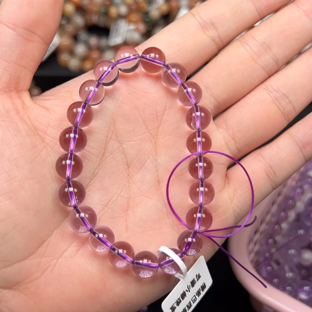 【闪购商品】水晶手链未镶嵌家**猫巴西紫水22