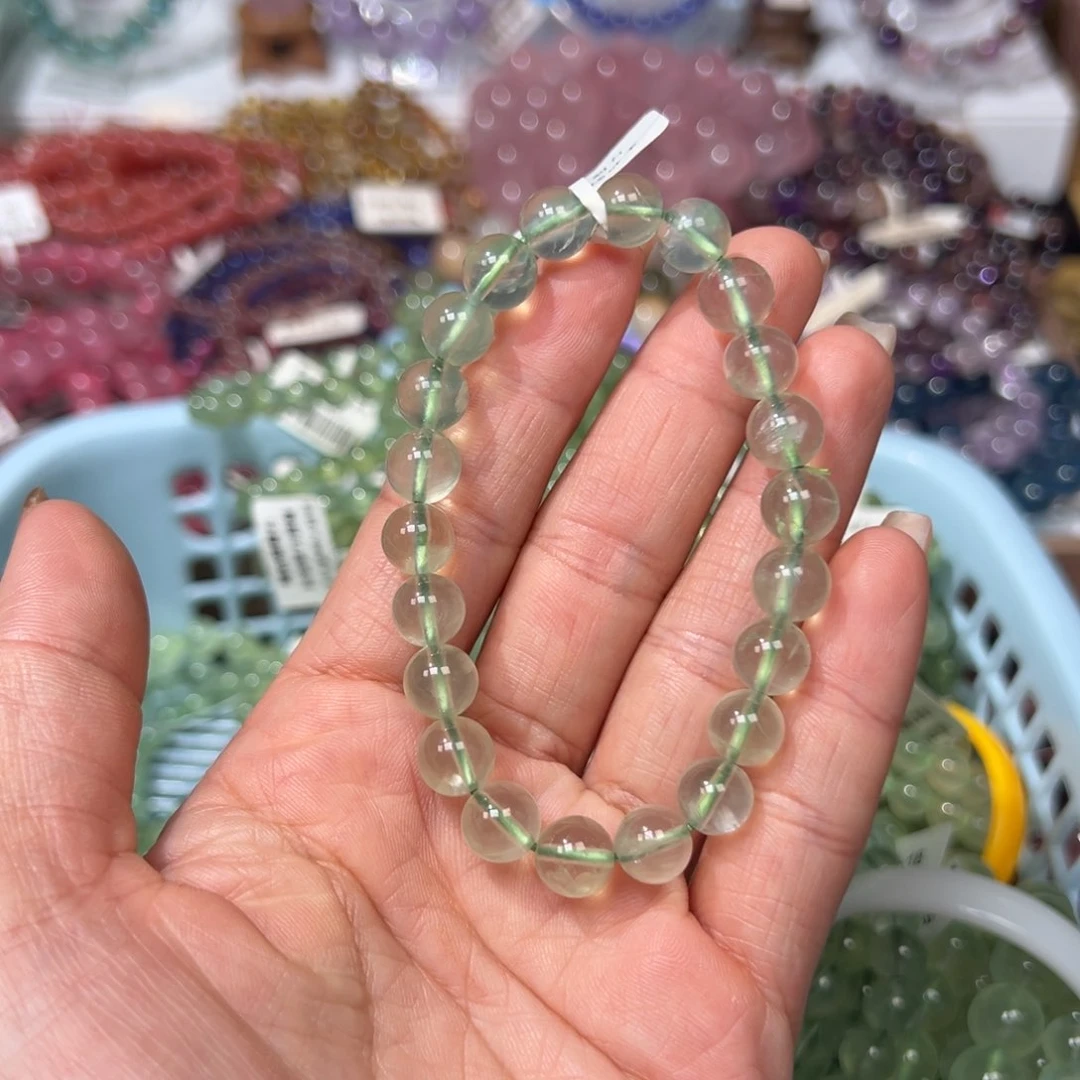 葡萄石手链未镶嵌谢****夜21.8克L8.5咪