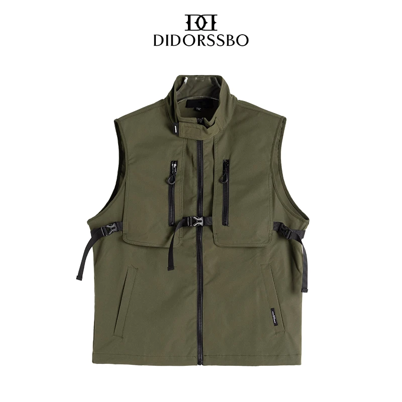 DIDORSSBO工装机能户外百搭高阶纯色多功能户外钓鱼背包马甲M6628