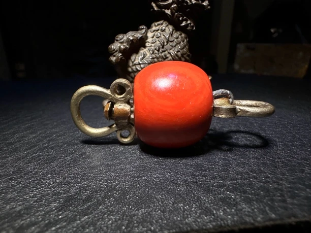 藏式红琉璃吊坠中古配饰配件吊坠挂件饰品民族风纯手工百搭复古