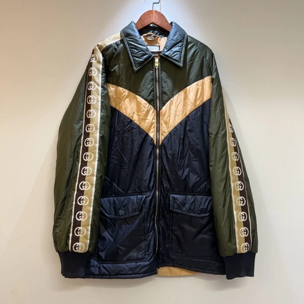Gucci袖侧logo棉服夹克 52码 准新 肩宽51 胸围63 衣长80