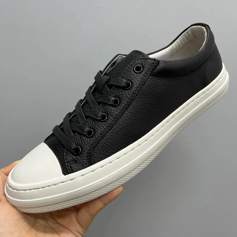 欧洲站男鞋2024年春季新款时尚透气百搭男士休闲鞋软底软面板鞋男