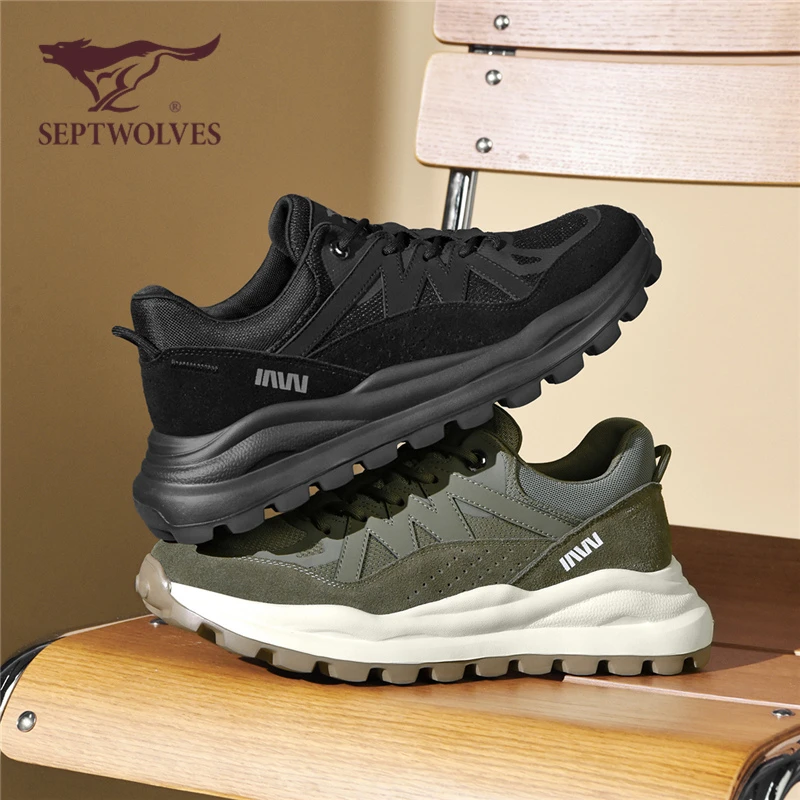 七匹狼老爹鞋黑武士2025秋季新款设计感小众休闲鞋高级感痞帅男鞋