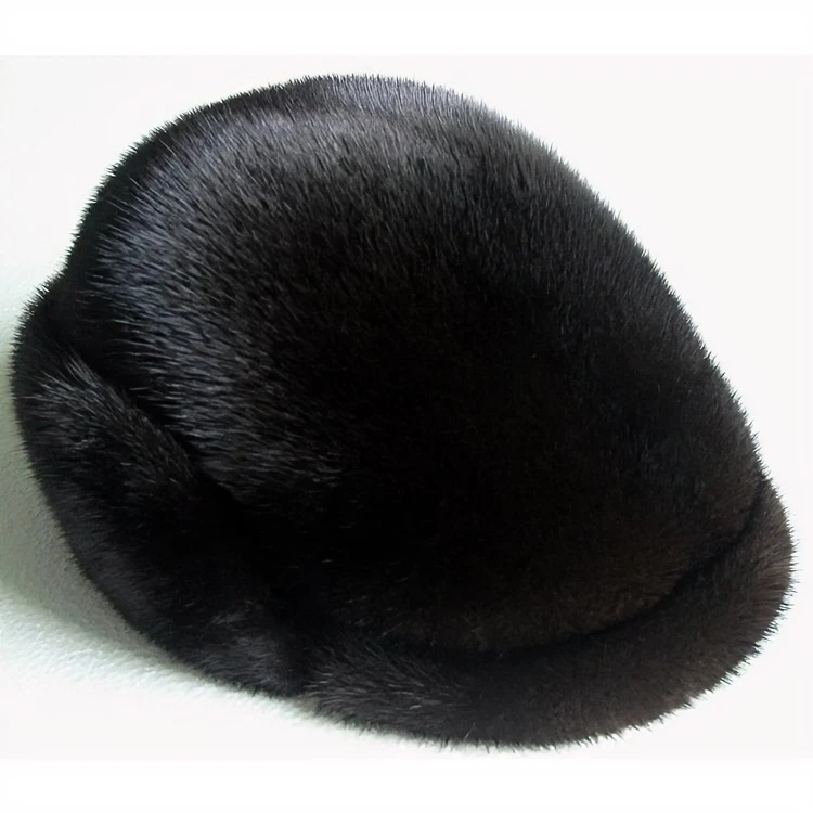 水貂帽子男整貂帽子男款秋冬季老人貂帽冬天水貂帽防寒男士爸爸