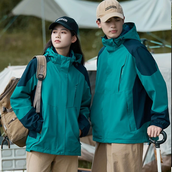 NAIXIANG GOOSE冬季男款三合一户外冲锋衣防水防风登山服运动外套