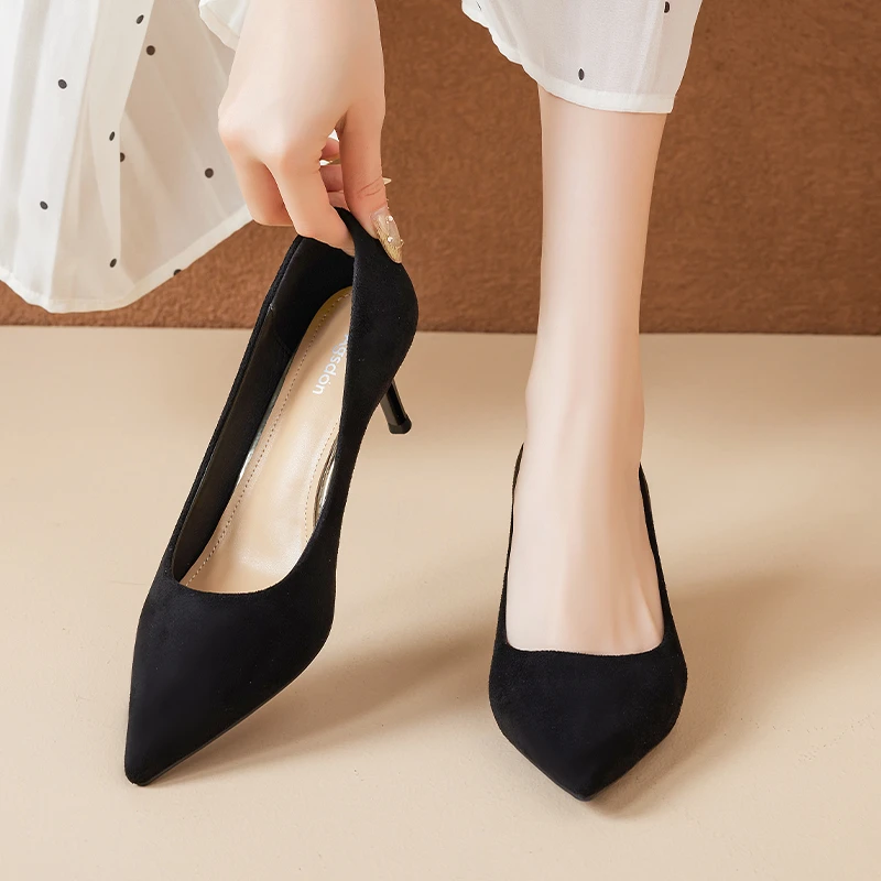 奥古狮登高跟鞋凉鞋女新款法式气质优雅细跟单鞋541184AA