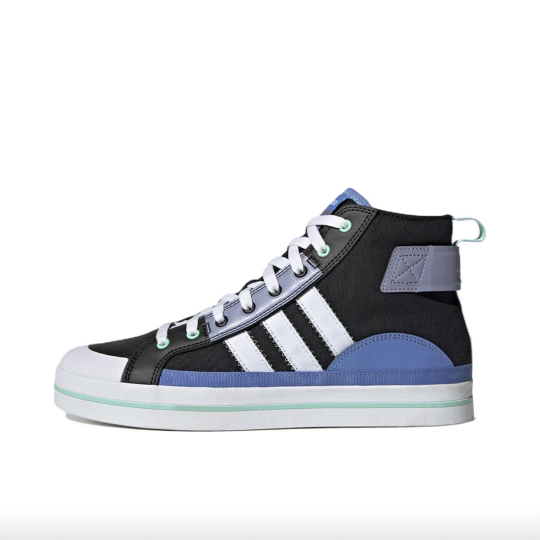 adidas Neo City Canvas 休闲百搭防滑耐磨休闲鞋黑色/蓝色HQ4619