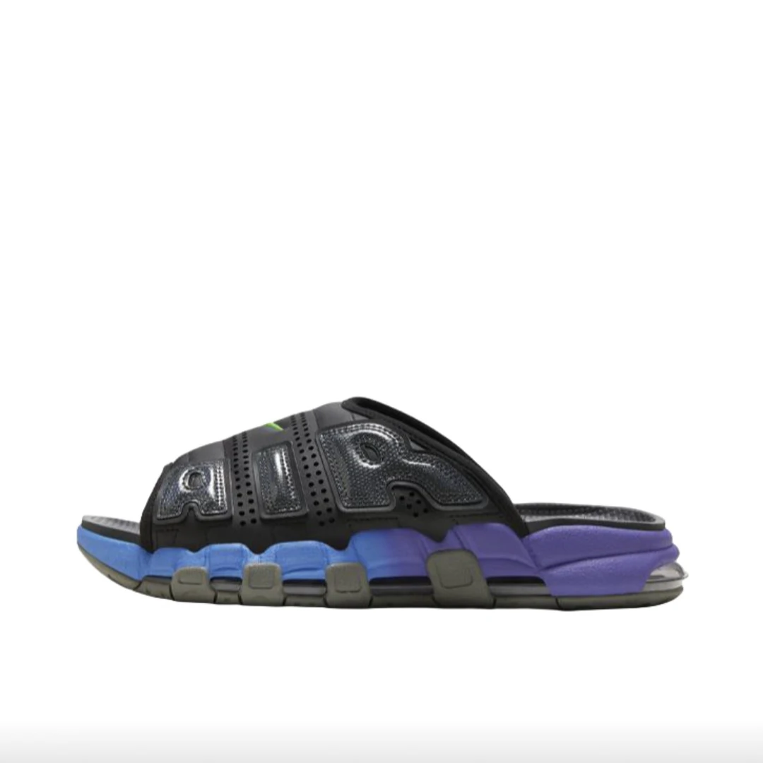 Nike Air More Uptempo舒适百搭休闲运动圆头拖鞋黑色FN8893-034