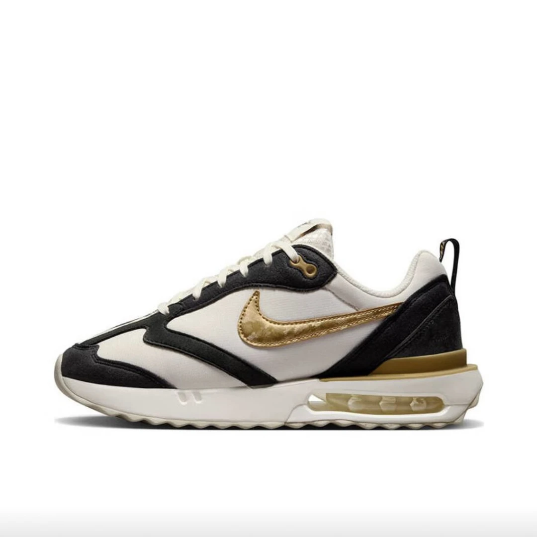 Nike Air Max Dawn 缓震 增高鞋 女款/黑金色DZ2620-110