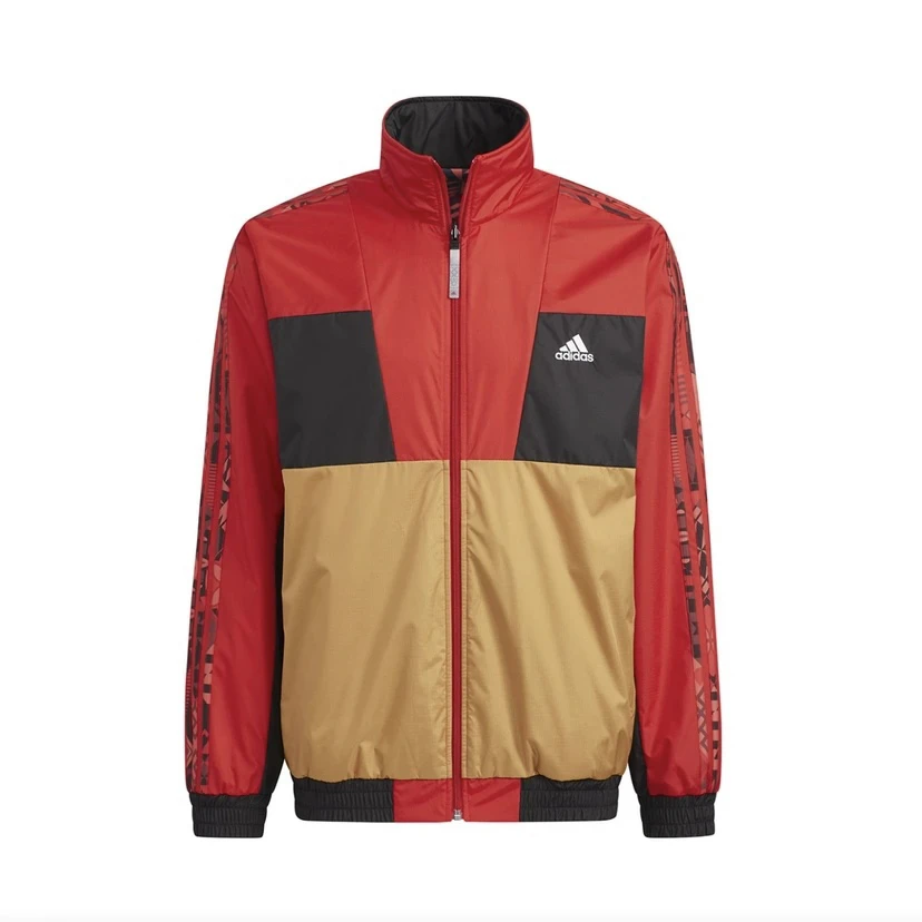 adidas 2024AW 撞色拼接运动立领防风夹克 HI3284