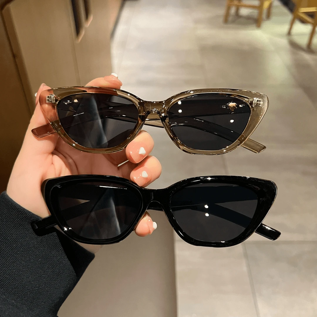 2024新款太阳镜潮gm猫眼白框墨镜女网红辣妹街拍防晒眼镜防紫外线