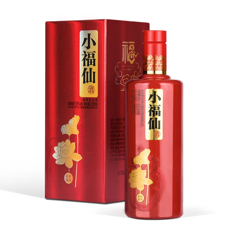 小糊涂仙【官方酒厂】小福仙单瓶装 浓香型白酒优级口粮酒52度500ml