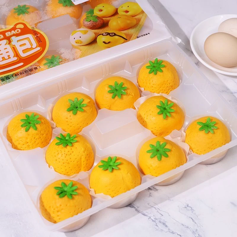 剥皮橘子包320g10个装水果卡通包懒人速食儿童早餐半成品馒头