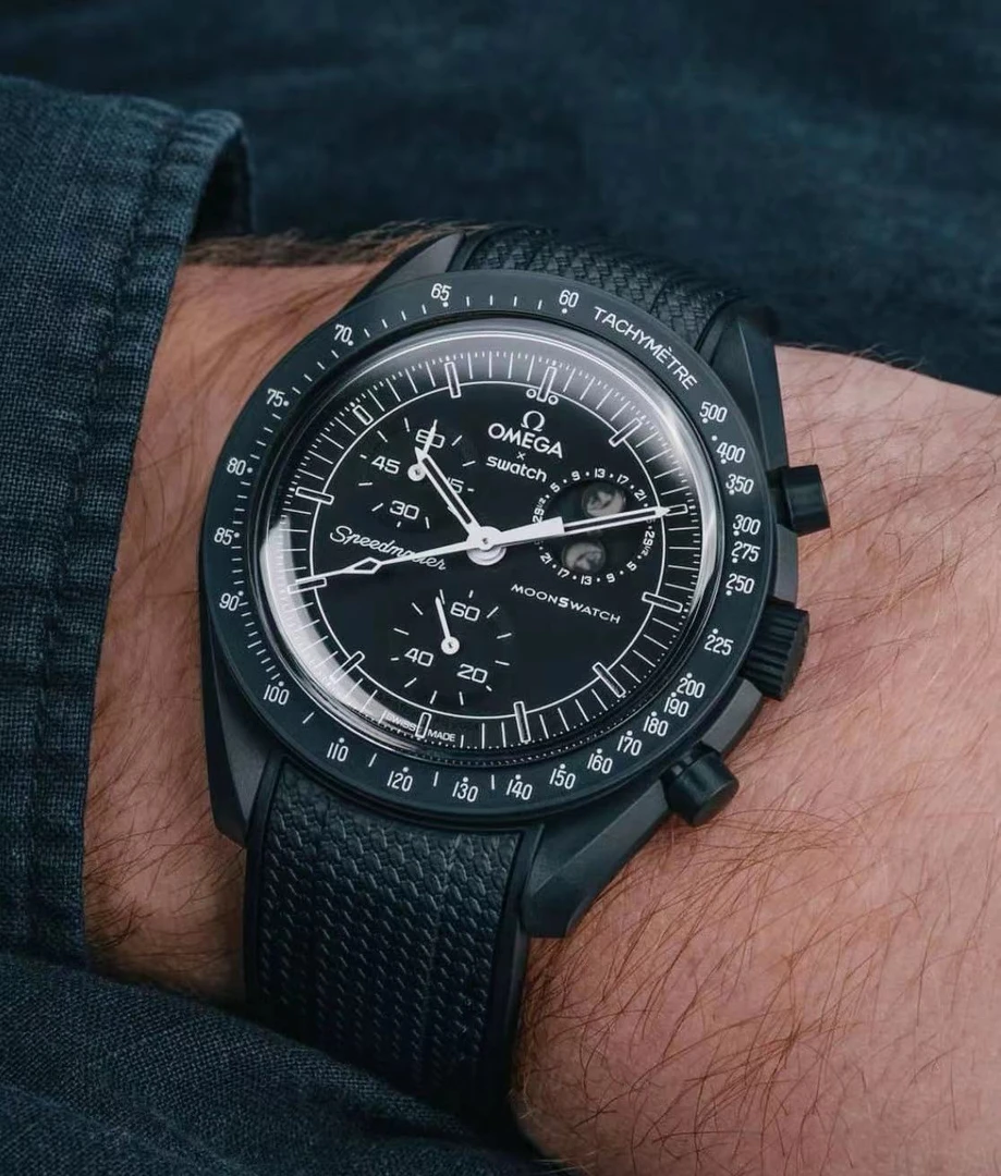 全新未使用 Omega/欧米茄 欧米茄x斯沃琪联名星球限量款时尚/夜光