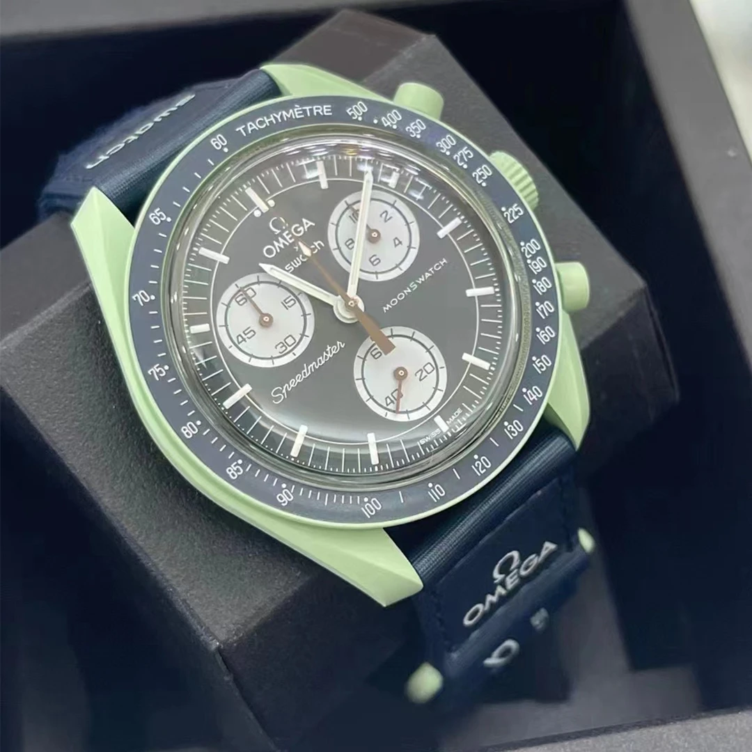 全新未使用 Omega/欧米茄 欧米茄x斯沃琪星球限量/地球/42MM