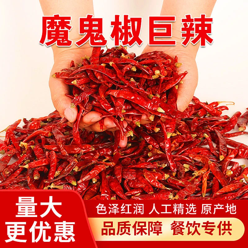 特辣手工采摘香辣朝天椒特辣超辣魔鬼椒饱满干辣椒微辣美味厨房