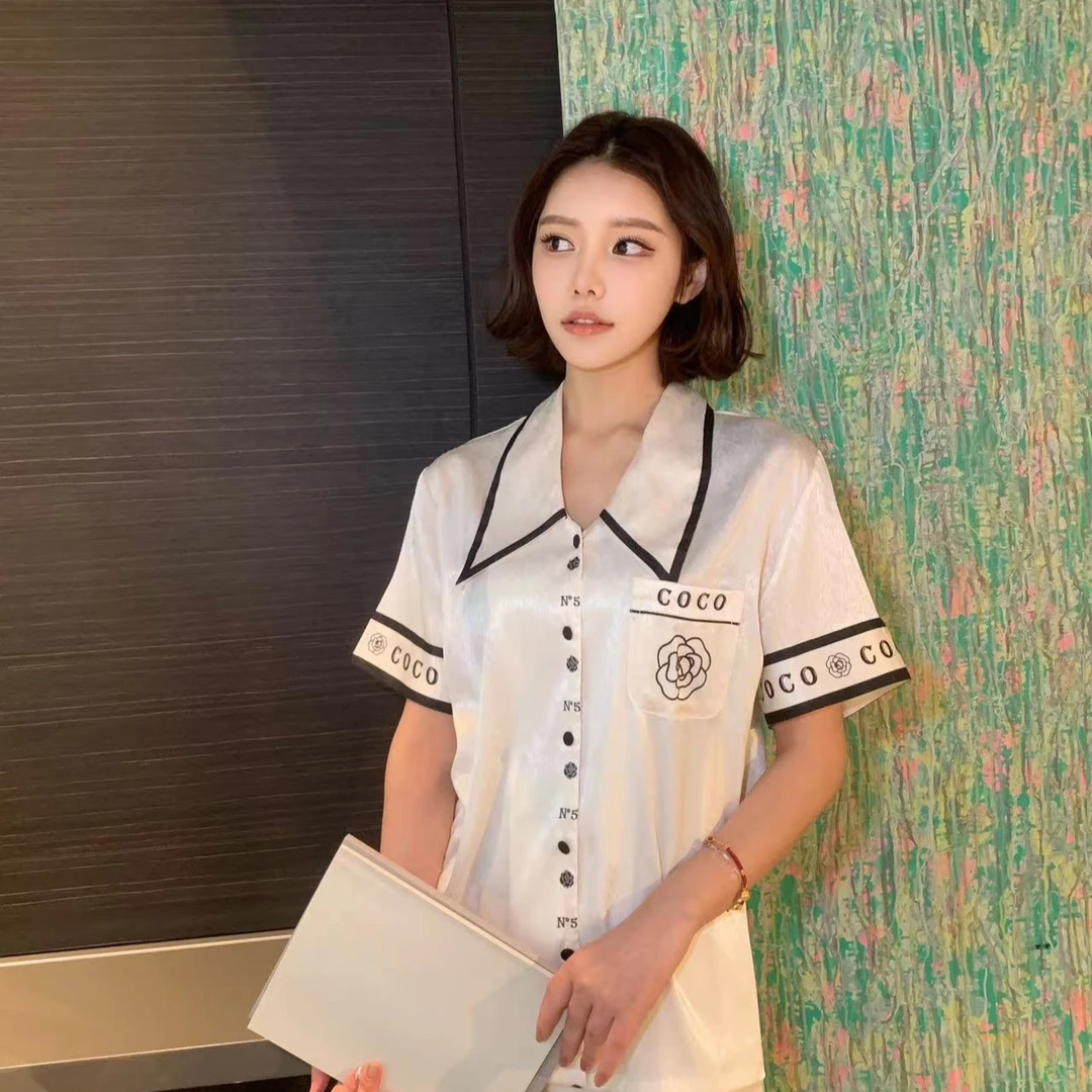 SIEOYJIEA/私迹大榕家《香风高定短袖》网红气质休闲款高定家居服