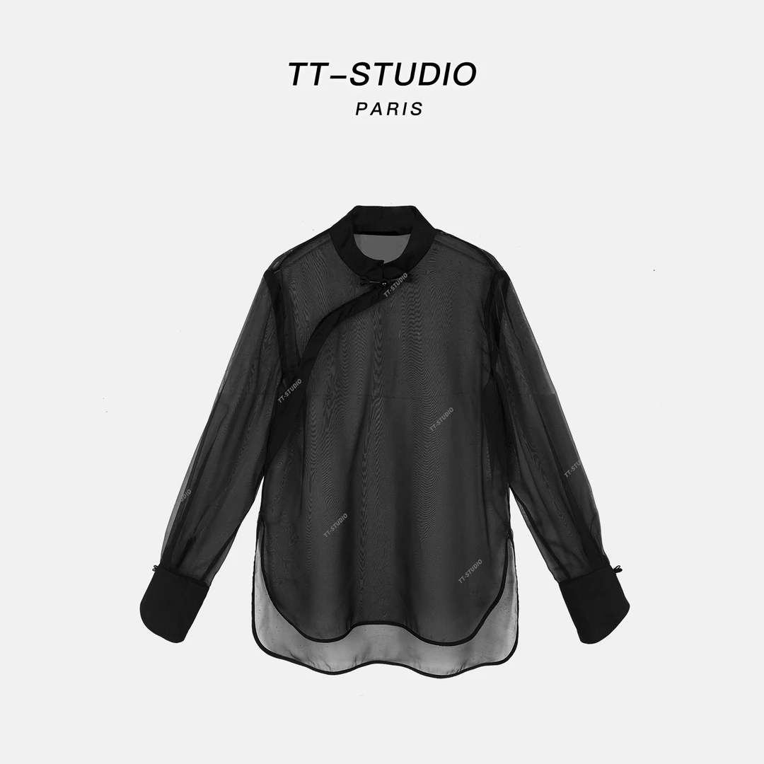 TT【一帘幽梦】国风新中式轻薄透气复古衬衣TT-24C6168